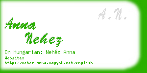 anna nehez business card